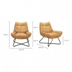 GRADUATE LOUNGE CHAIR SUNBAKED TAN LEATHER