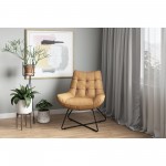 GRADUATE LOUNGE CHAIR SUNBAKED TAN LEATHER