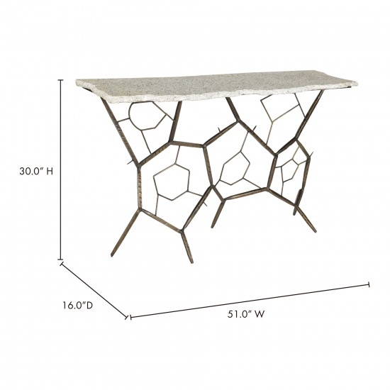 POSITANO TERRAZZO CONSOLE TABLE