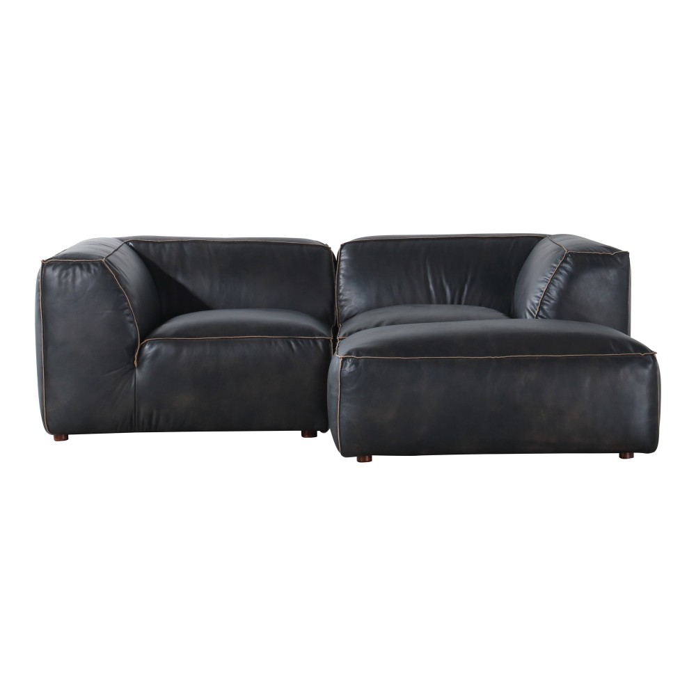 LUXE NOOK MODULAR SECTIONAL ANTIQUE BLACK LUXE NOOK MODULAR SECTIONAL ANTIQUE BLACK
