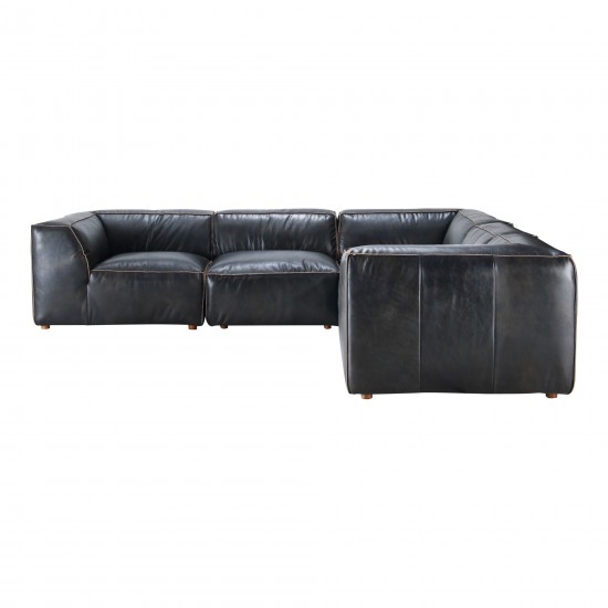 LUXE CLASSIC L MODULAR SECTIONAL ANTIQUE BLACK