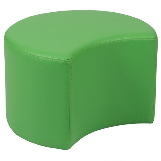 Soft Seating Collaborative Moon for Classrooms and Daycares - 12" Seat Height (Green)