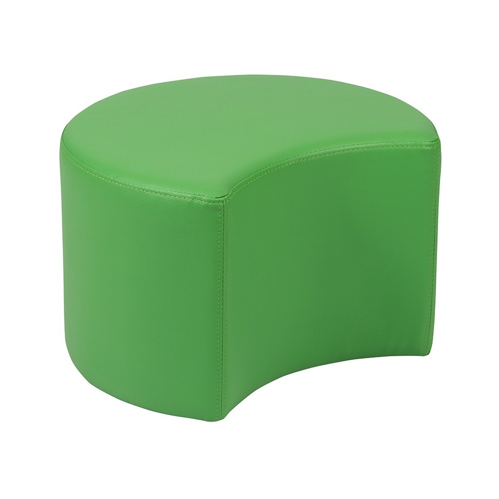 Soft Seating Collaborative Moon for Classrooms and Daycares - 12" Seat Height (Green)