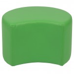 Soft Seating Collaborative Moon for Classrooms and Daycares - 12" Seat Height (Green)