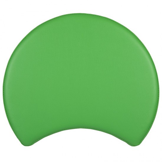 Soft Seating Collaborative Moon for Classrooms and Daycares - 12" Seat Height (Green)