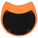 Soft Seating Collaborative Moon for Classrooms and Daycares - 12" Seat Height (Orange)