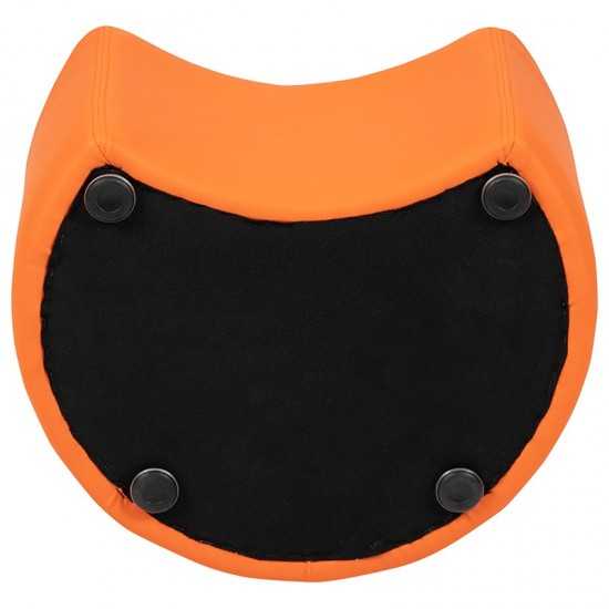 Soft Seating Collaborative Moon for Classrooms and Daycares - 12" Seat Height (Orange)