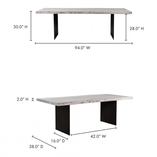 EVANS DINING TABLE