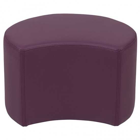 Soft Seating Collaborative Moon for Classrooms and Daycares - 12" Seat Height (Purple)