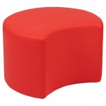 Soft Seating Collaborative Moon for Classrooms and Daycares - 12" Seat Height (Red)