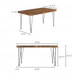 BONETA DINING TABLE SMALL NATURAL