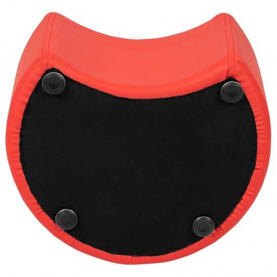 Soft Seating Collaborative Moon for Classrooms and Daycares - 12" Seat Height (Red)