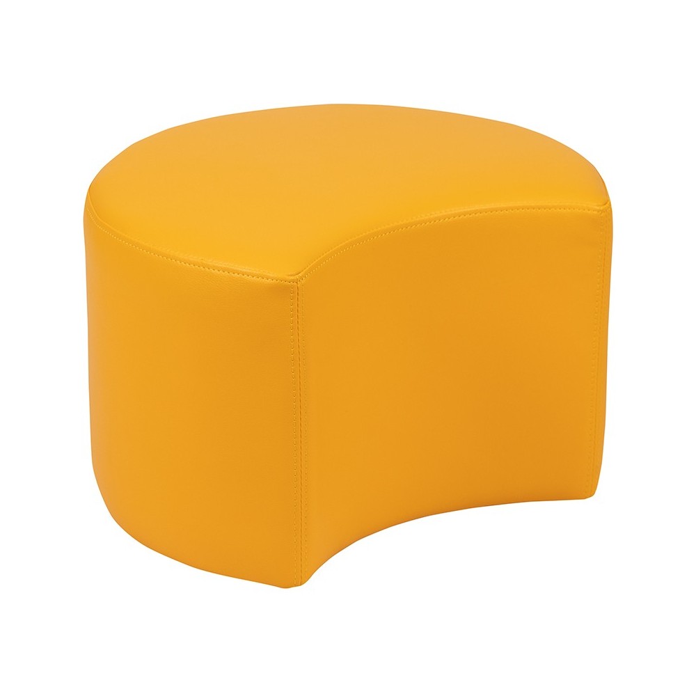 Soft Seating Collaborative Moon for Classrooms and Daycares - 12" Seat Height (Yellow)