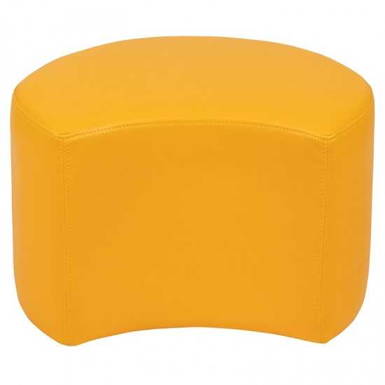 Soft Seating Collaborative Moon for Classrooms and Daycares - 12" Seat Height (Yellow)