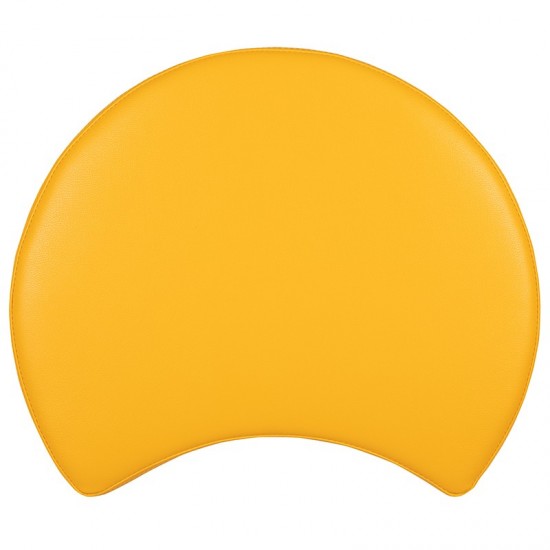 Soft Seating Collaborative Moon for Classrooms and Daycares - 12" Seat Height (Yellow)