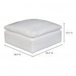 TERRA CONDO OTTOMAN LIVESMART FABRIC CREAM