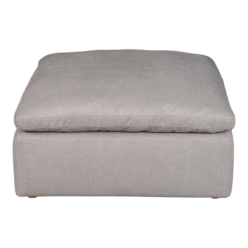 TERRA CONDO OTTOMAN LIVESMART FABRIC LIGHT GREY