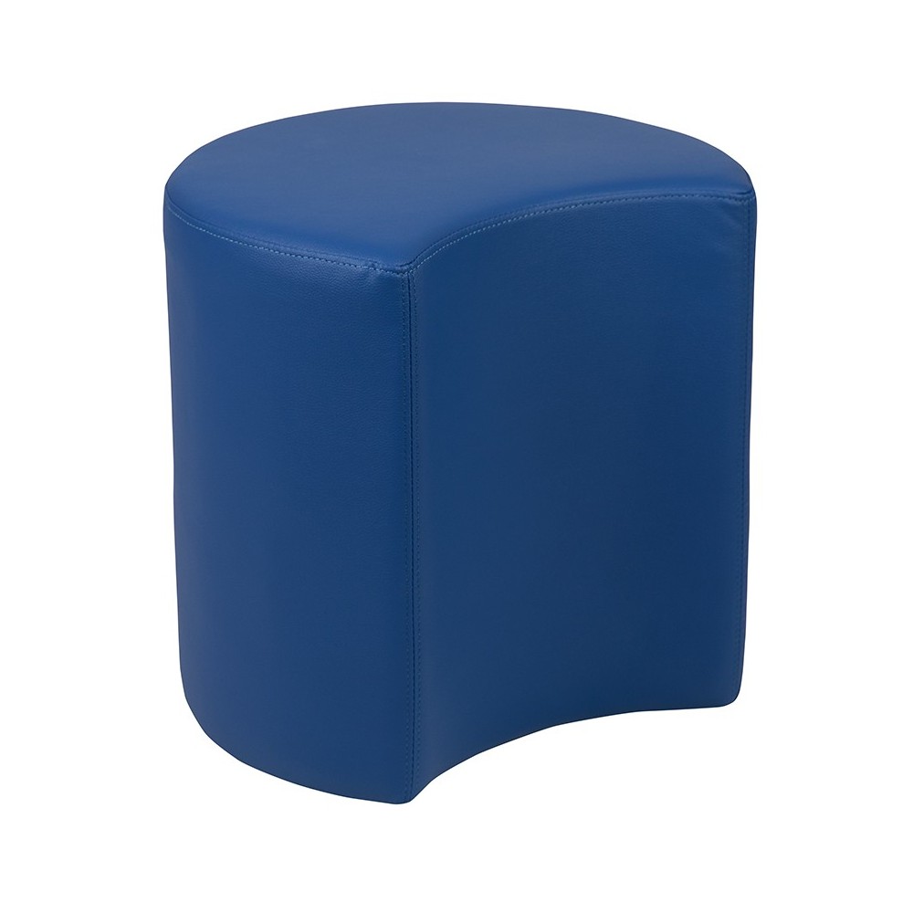 Soft Seating Collaborative Moon for Classrooms and Common Spaces - 18" Seat Height (Blue)