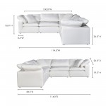 TERRA CONDO CLASSIC L MODULAR SECTIONAL LIVESMART FABRIC CREAM