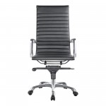 OMEGA SWIVEL OFFICE CHAIR HIGH BACK BLACK