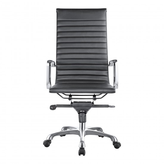 OMEGA SWIVEL OFFICE CHAIR HIGH BACK BLACK