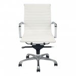 OMEGA SWIVEL OFFICE CHAIR LOW BACK WHITE