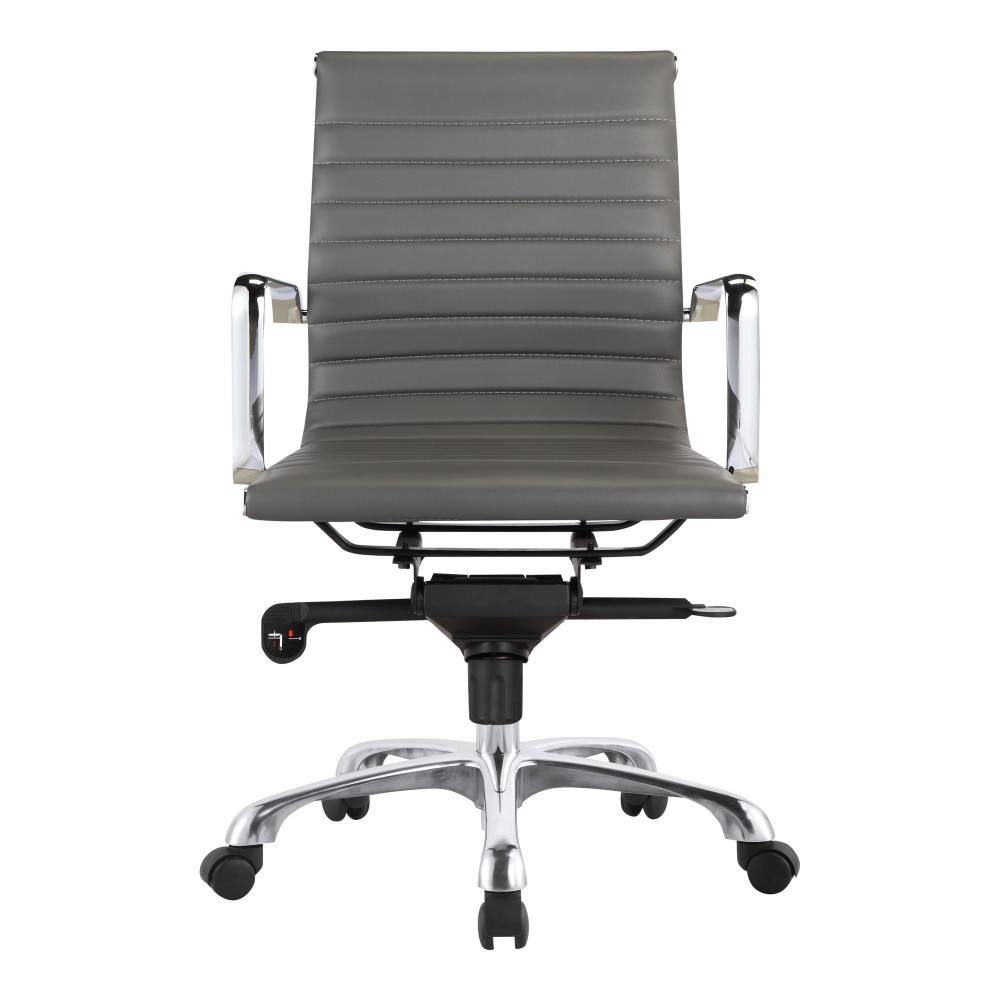 OMEGA SWIVEL OFFICE CHAIR LOW BACK GREY