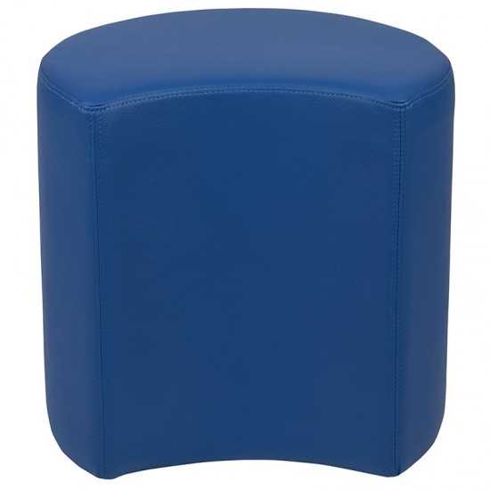 Soft Seating Collaborative Moon for Classrooms and Common Spaces - 18" Seat Height (Blue)