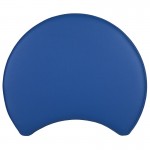 Soft Seating Collaborative Moon for Classrooms and Common Spaces - 18" Seat Height (Blue)