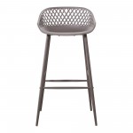 PIAZZA OUTDOOR BARSTOOL GREY-M2