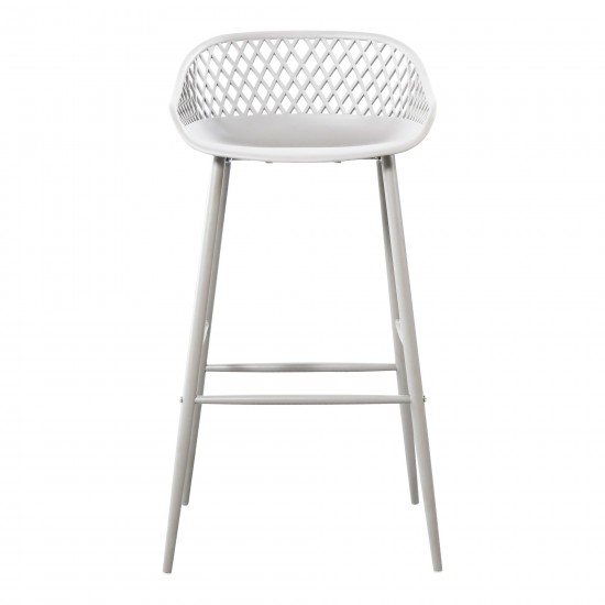 PIAZZA OUTDOOR BARSTOOL WHITE-M2