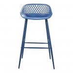 PIAZZA OUTDOOR BARSTOOL BLUE-M2