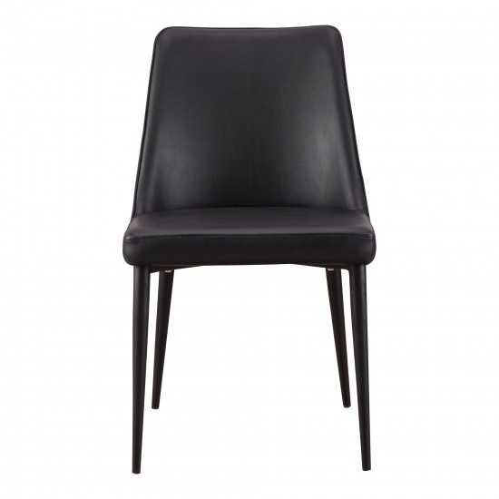 LULA DINING CHAIR BLACK-M2