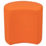 Soft Seating Collaborative Moon for Classrooms and Common Spaces - 18" Seat Height (Orange)