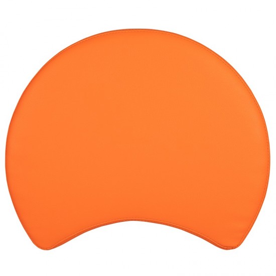 Soft Seating Collaborative Moon for Classrooms and Common Spaces - 18" Seat Height (Orange)