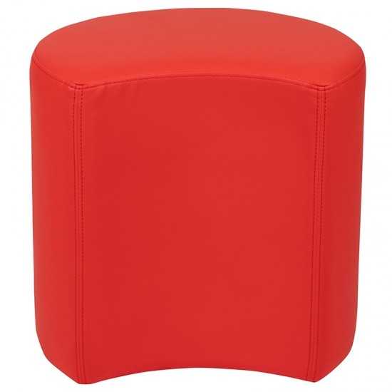 Soft Seating Collaborative Moon for Classrooms and Common Spaces - 18" Seat Height (Red)