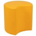 Soft Seating Collaborative Moon for Classrooms and Common Spaces - 18" Seat Height (Yellow)