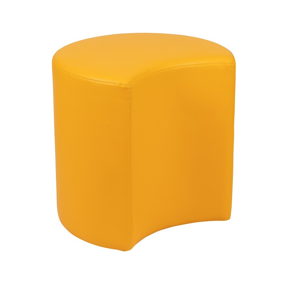 Soft Seating Collaborative Moon for Classrooms and Common Spaces - 18" Seat Height (Yellow)