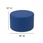 Soft Seating Collaborative Circle for Classrooms and Daycares - 12" Seat Height (Blue)