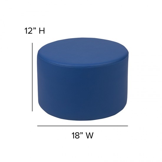 Soft Seating Collaborative Circle for Classrooms and Daycares - 12" Seat Height (Blue)