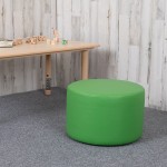 Soft Seating Collaborative Circle for Classrooms and Daycares - 12" Seat Height (Green)