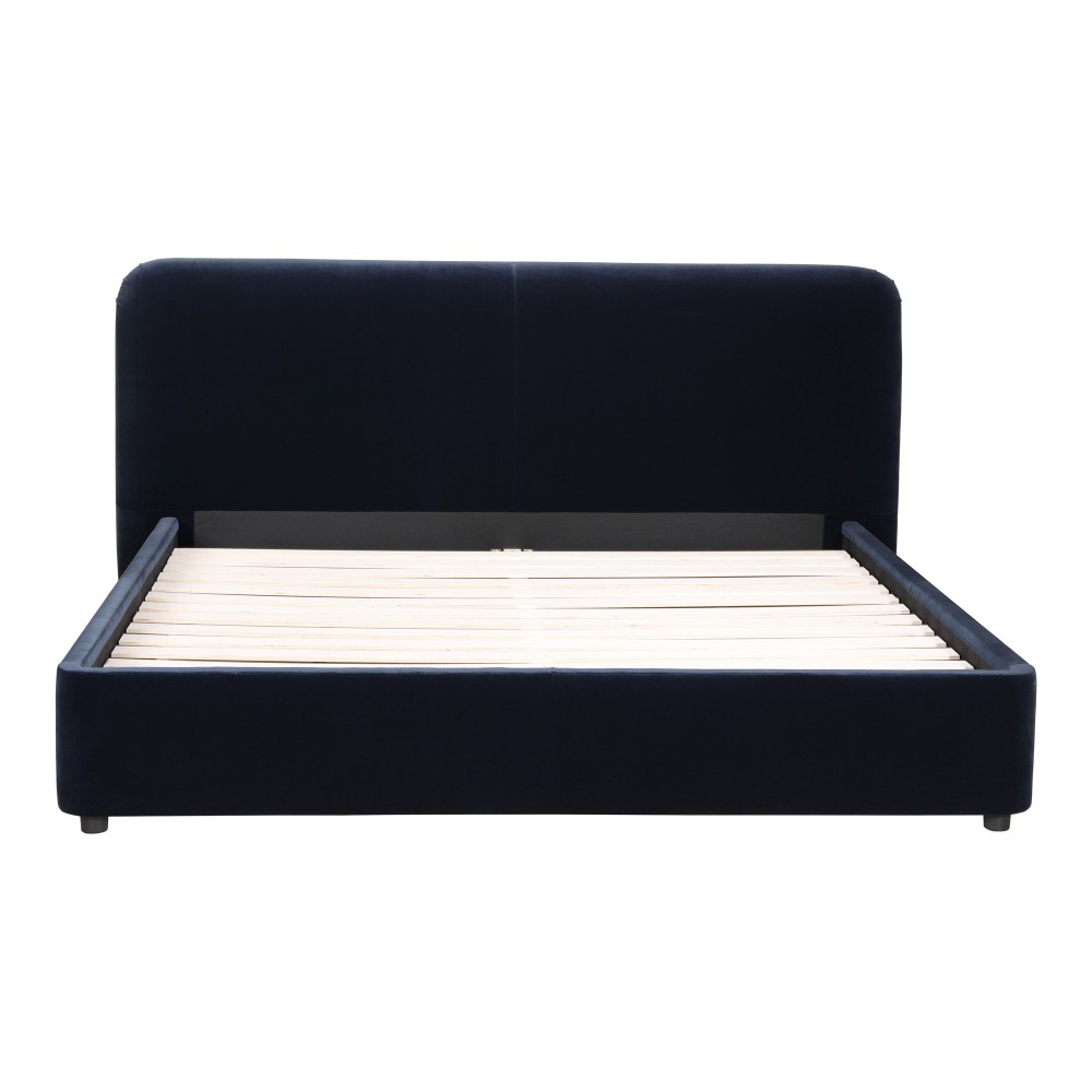 SAMARA KING BED BLUE VELVET SAMARA KING BED BLUE VELVET