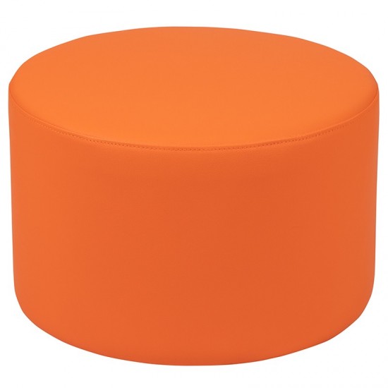 Soft Seating Collaborative Circle for Classrooms and Daycares - 12" Seat Height (Orange)