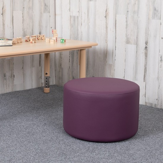 Soft Seating Collaborative Circle for Classrooms and Daycares - 12" Seat Height (Purple)