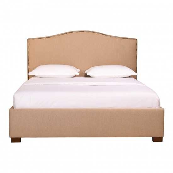 ZALE QUEEN BED OATMEAL