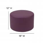 Soft Seating Collaborative Circle for Classrooms and Daycares - 12" Seat Height (Purple)