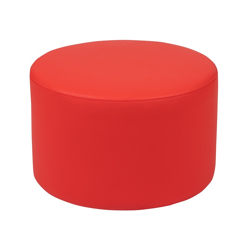 Soft Seating Collaborative Circle for Classrooms and Daycares - 12" Seat Height (Red)