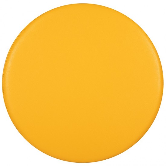 Soft Seating Collaborative Circle for Classrooms and Daycares - 12" Seat Height (Yellow)