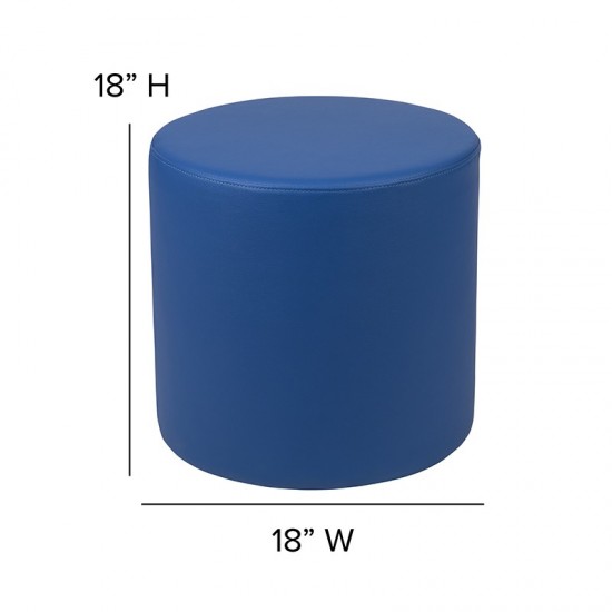 Soft Seating Collaborative Circle for Classrooms and Common Spaces - 18" Seat Height (Blue)