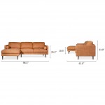 UNWIND SECTIONAL GINGERSNAP LEFT